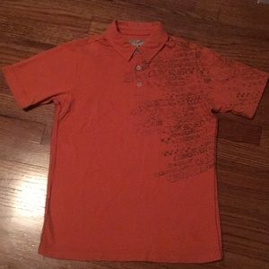 QUIKSILVER YOUTH ORANGE POLO SHIRT MED 12 EUC SURF SO SOFT AMAZING